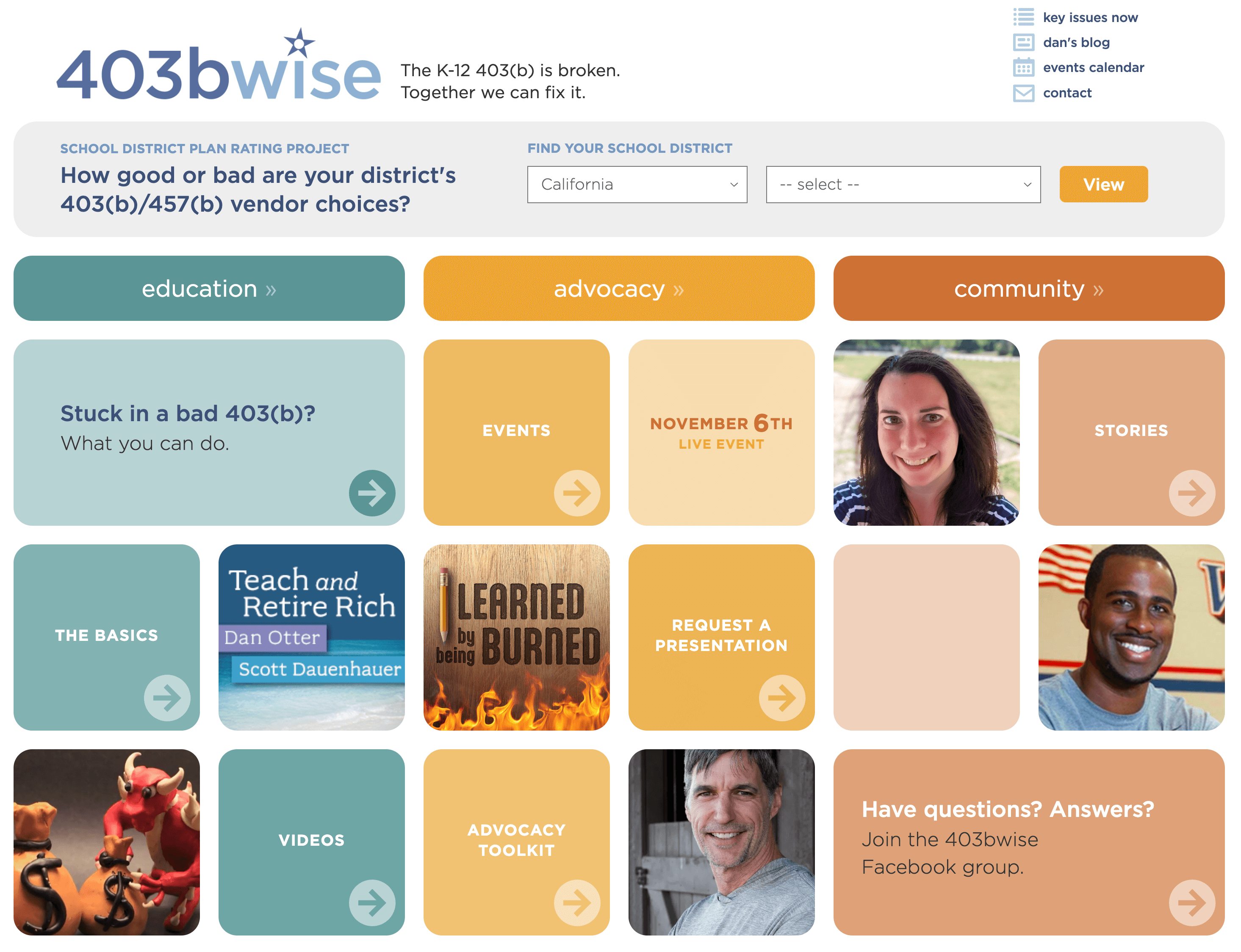 403bwise, 403bwise Home Screen