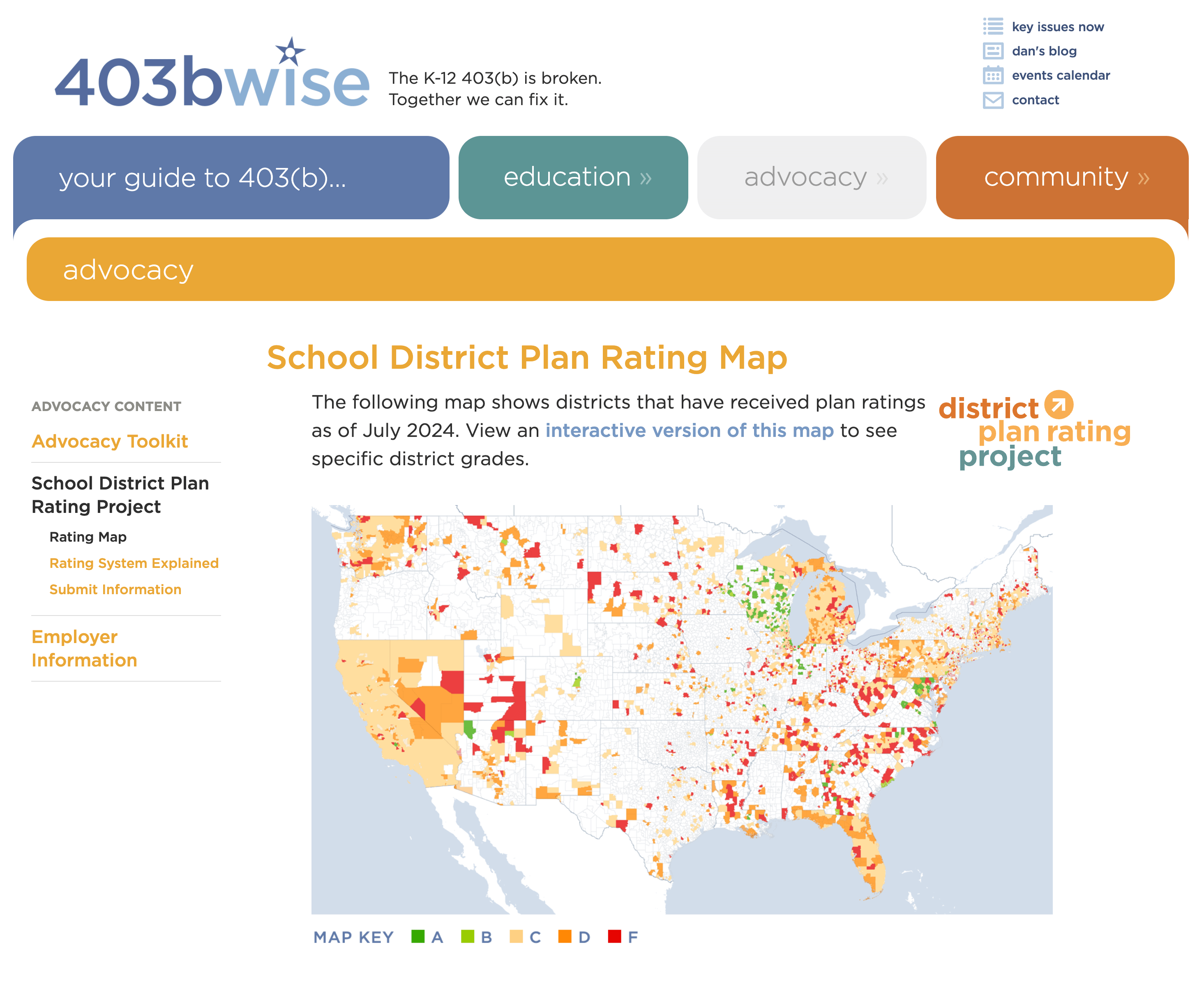 403bwise, 403bwise Data Project Map
