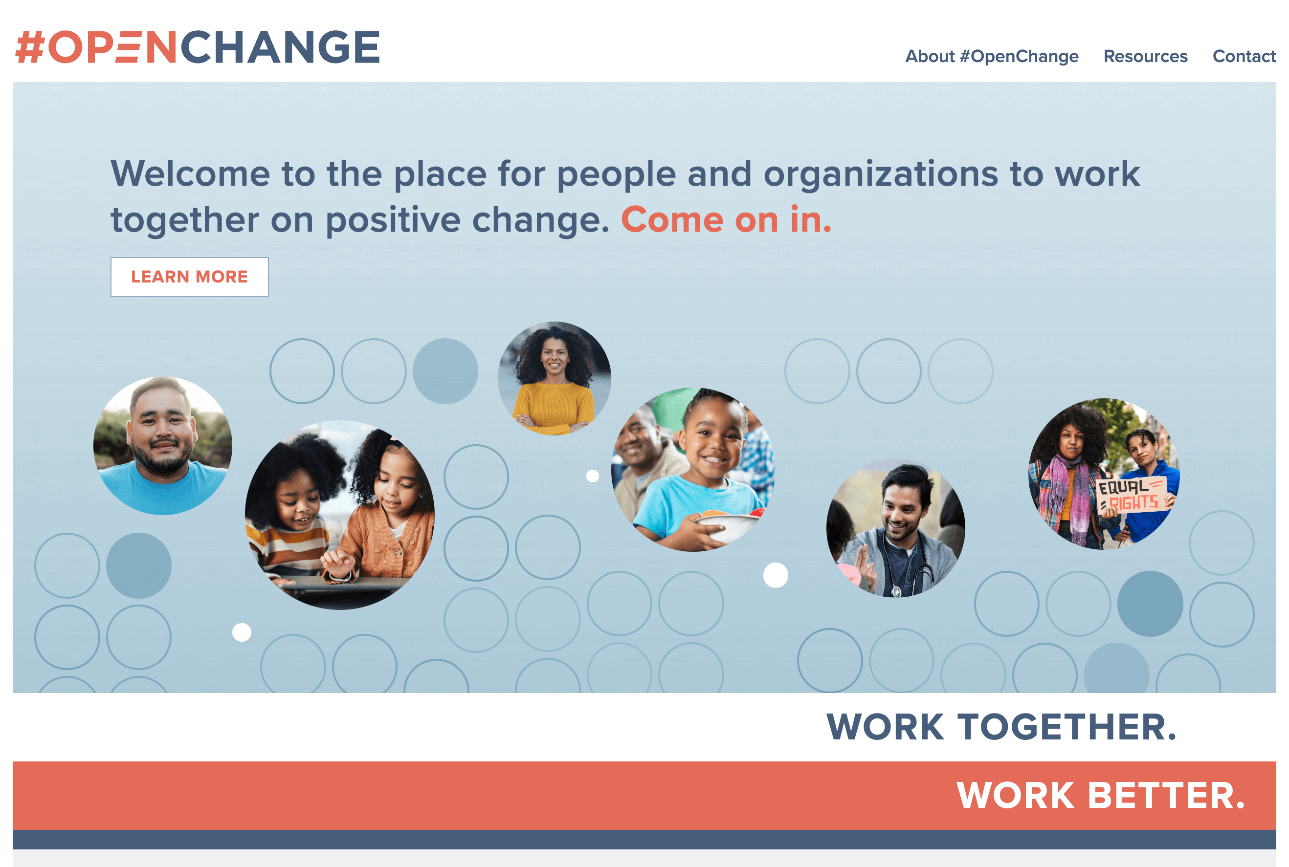 OpenChange, #OpenChange Website Home Screen
